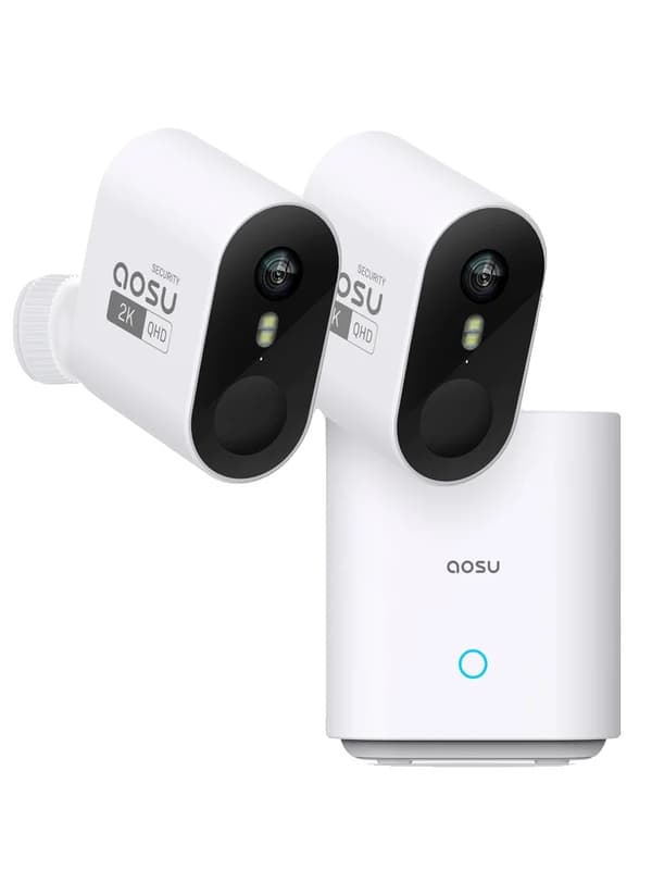 AOSU Solar Trådløst Bullet Kamera System,HVID