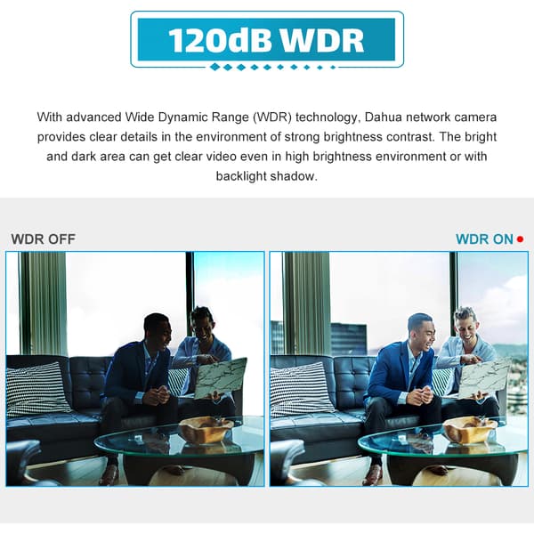 Dahua IPC-HFW1439TL1-A-IL Kamera, 4MP Högupplösning, 30m Nattseende,2,8 mm, IPC-HFW1439TL1-A-IL