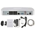 Miniatyrbild 2 av 2: Nätverksvideoinspelare, PoE 8-port, stöder flera upplösningar,Ingen, EU-kontakt, 8CH
