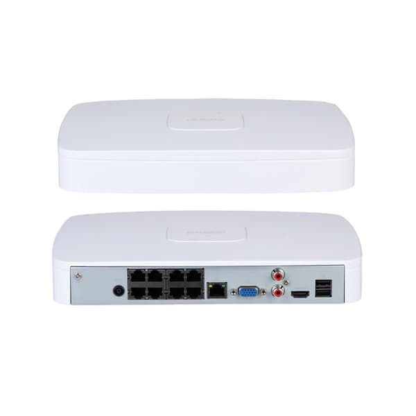 Nätverksvideoinspelare, PoE 8-port, stöder flera upplösningar,Ingen, EU-kontakt, 8CH