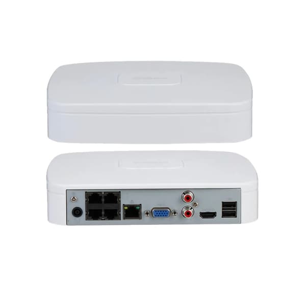 Nätverksvideoinspelare, 4 kanaler, 4K HDMI-utgång, AI-detekteringsfunktioner,Ingen, EU-kontakt, 4CH