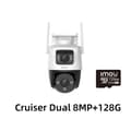 Miniatyrbillede 2 af 2: IMOU Cruiser Dual 8MP Sikkerhedskamera, AI Menneske- og Køretøjsdetektion, 360° Synsvinkel,8MP X 128G, EU stik