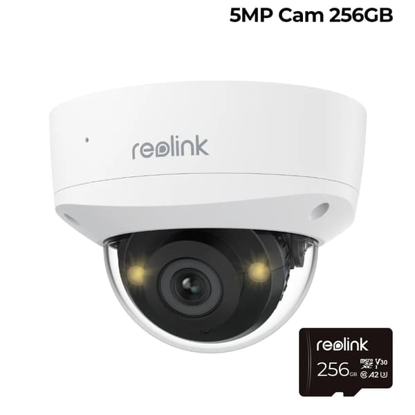 Reolink, 2-suuntainen ääni, IP67 säänkestävä,5MP Kam 256GB
