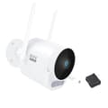 Miniatyrbild 1 av 2: Smart utomhus IP-kamera, 3,0 megapixlar, Wi-Fi-anslutning,Med LED-ljus EU
