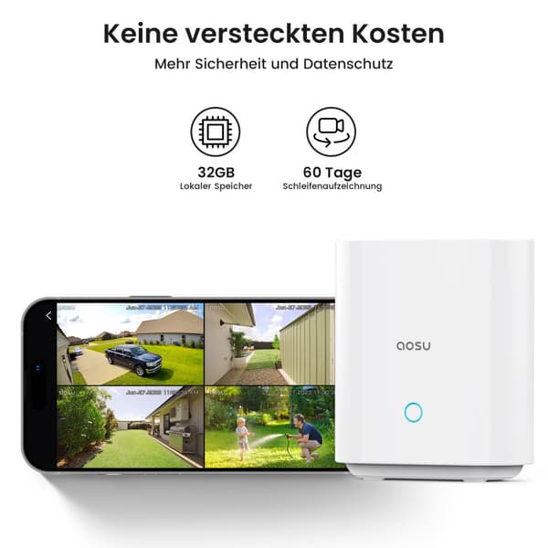 Aurinkokäyttöinen Akunvalvontakamerajärjestelmä, 3MP Resoluutio, 360° PTZ Peitto, Ei Kuukausimaksuja