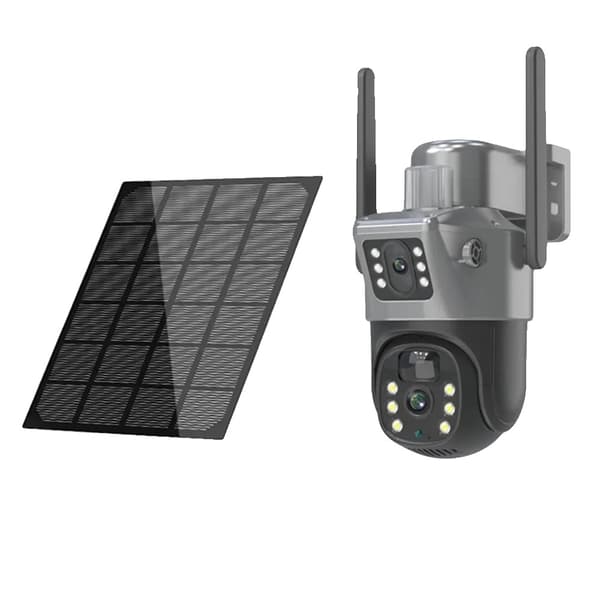 8MP Solar PTZ Kamera, Nattesyn op til 30m, 365 dages batterilevetid,Som vist
