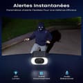 Miniatyrbillede 3 af 4: Trådløst udendørs WiFi-overvågningskamera, integreret solpanel, Full HD 1080P, farve nattevision