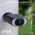 Miniatyrbillede 4 af 4: Trådløst udendørs WiFi-overvågningskamera, integreret solpanel, Full HD 1080P, farve nattevision