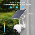 Miniatyrbillede 3 af 4: Udendørs solcelledrevet overvågningskamera, 3MP opløsning, 300° panorering, tovejs lyd