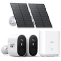 Miniatyrbillede 2 af 2: AOSU WiFi Solarsikkerhedskamera System, 2K Klarhed, 166° Ultra Bredvinkelobjektiv,HVID