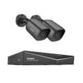 Miniatyrbillede 1 af 2: SANNCE 5MP Sikkerhedskamera System, Nattesyn op til 100ft, IP66 Vandtæt Rating,2PCS 0TB