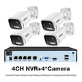 Miniatyrbillede 2 af 2: Sikkerhedskamera system, 4K opløsning, AI farve natvision,4CH NVR og 4 Kamera, 2T