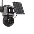 Miniatyrbillede 1 af 2: Solarlampe IP Sikkerhedskamera, 4MP Ultra HD, Dobbelt Linse System,Sort Tilføj 128G