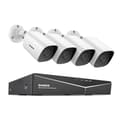 Miniatyrbillede 2 af 2: CCTV-system, kanal, kameraer, 1080P opløsning,1T, 8CH 4PCS DVR Sæt