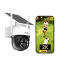 Miniatyrbild 1 av 4: AOSU Solar WiFi-kamera, 3MP upplösning, 360-graders panorering, färg-nattseende