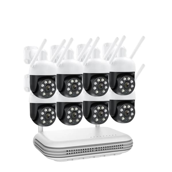 WiFi IP Kamera System, 8CH, 4MP,Ingen, 8CH 8Stk Kameraer