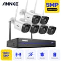 Miniatyrbillede 2 af 2: Sikkerhedskamera system, 5MP opløsning, natvision,0TB