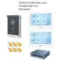 Miniatyrbillede 2 af 2: Video Intercom System, Håndfri Kommunikation, 7-Tommers Farvetouchskærm, Induktiv Kortadgangskontrol,1DB 2 WH Skærm 1PoE