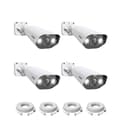 Miniatyrbillede 1 af 2: Bullet POE-kamera, Smart Menneske Køretøjsdetektion, Farve Natvision,5MP 4PK