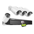 Miniatyrbillede 1 af 2: 8MP POE Sikkerhedskamera System, To-Vejs Lyd, Nattesyn op til 100ft,4STK 1TB