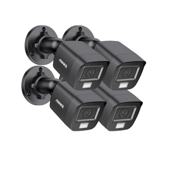 Säkerhetskamera Kit, 5MP HD-upplösning, tvåvägsljud, 4 st Kamera