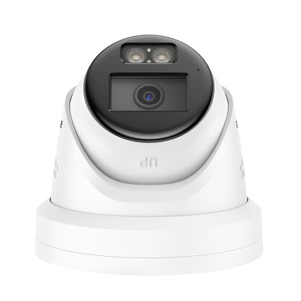 8MP Turvakamera, Täysivärinen Yöllinen Näkö, AI Ihmis-/Ajoneuvotunnistus,Valkoinen