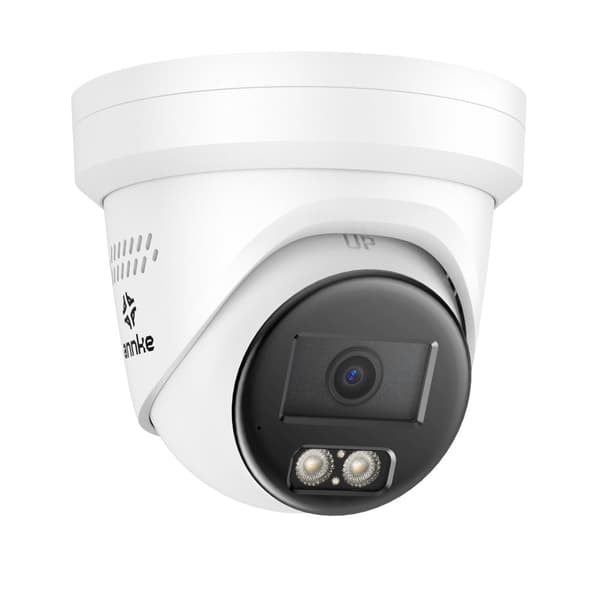 8MP Turvakamera, Täysivärinen Yöllinen Näkö, AI Ihmis-/Ajoneuvotunnistus,Valkoinen