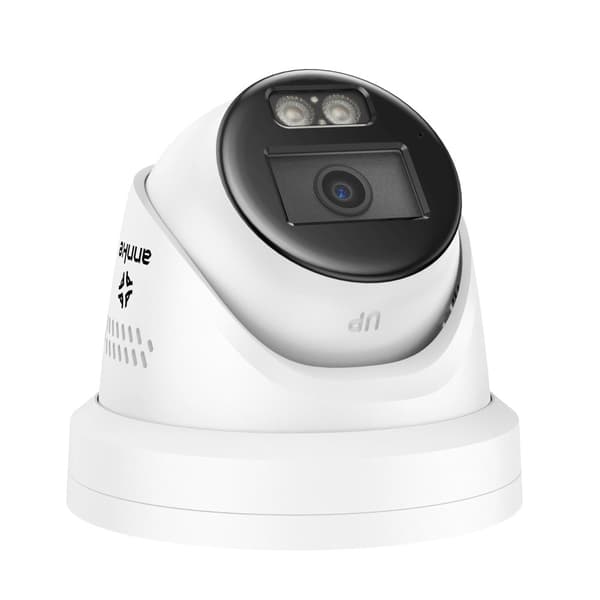 8MP Turvakamera, Täysivärinen Yöllinen Näkö, AI Ihmis-/Ajoneuvotunnistus,Valkoinen