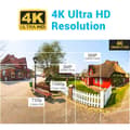Miniatyrbillede 2 af 4: Sikkerhedskamera, 4K opløsning, IR natvision