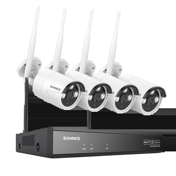 Säkerhetskamera, 5MP upplösning, nattsyn, Ingen, 8CH NVR 4 st Kits
