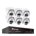 Miniatyrbillede 1 af 2: POE Sikkerhedskamera System, 4K Opløsning, Ansigtsgenkendelse, , None, 8CH 6pcs 5MP Cameras