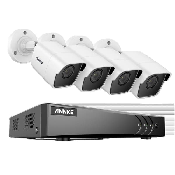 8CH DVR CCTV Sikkerhedssystem, 5MP Ultra HD Opløsning, Infrarød Nattesyn,5MP CMOS Kamera-a, 4T