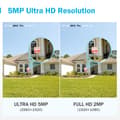 Miniatyrbillede 2 af 4: 5MP Ultra HD CCTV-kamera, IP67-vejrbeskyttet, 100ft nattevision