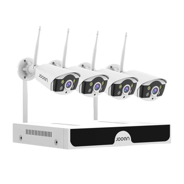 Jooan 10CH WiFi CCTV System, 3MP Opløsning, Vandtætte Kameraer,10CH 3MP 4 Kameraer, 1T1T