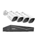 Miniatyrbillede 1 af 2: SANNCE 8CH DVR CCTV System, 5MP Opløsning, Bevægelsesdetektion,1080P 4PCS DVR Kit-a, 4T