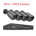 Pikkukuva 2 / 2: SANNCE 8CH DVR CCTV -järjestelmä, 5MP resoluutio, liiketunnistus,Ei mitään, 5MP 4K DVR -paketti