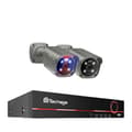 Miniatyrbillede 1 af 2: 4K Sikkerhedskamera System, To-Vejs Lyd, Farve Natvision,8CH NVR 2PCS Kamera, 1T