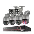 Miniatyrbild 1 av 2: Säkerhetskamerasystem, Nattsyn, Människodetektering, , 1T, 8CH NVR 6Cameras