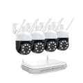 Miniatyrbillede 1 af 2: Trådløst kamera system, Humanoid Auto Tracking, To-vejs lyd, , None, 8CH NVR 4 Cameras