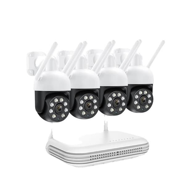 Trådløst kamera system, Humanoid Auto Tracking, To-vejs lyd, , None, 8CH NVR 4 Cameras