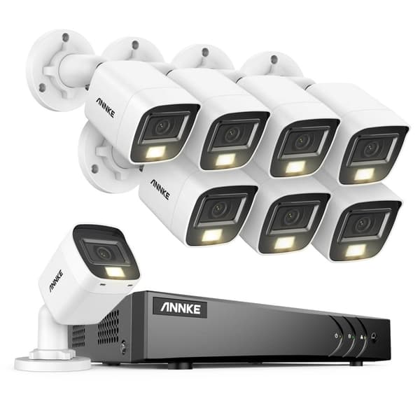 Videobevakningssystem, 8-kanals DVR-inspelare, utomhus CCTV-kamerakit, 1T, 8CH DVR 8Pcs Kits