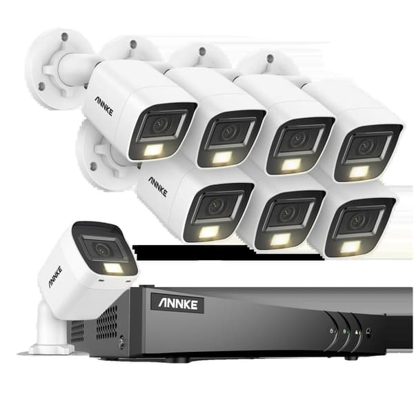 Videobevakningssystem, 8-kanals DVR-inspelare, utomhus CCTV-kamerakit, 1T, 8CH DVR 8Pcs Kits