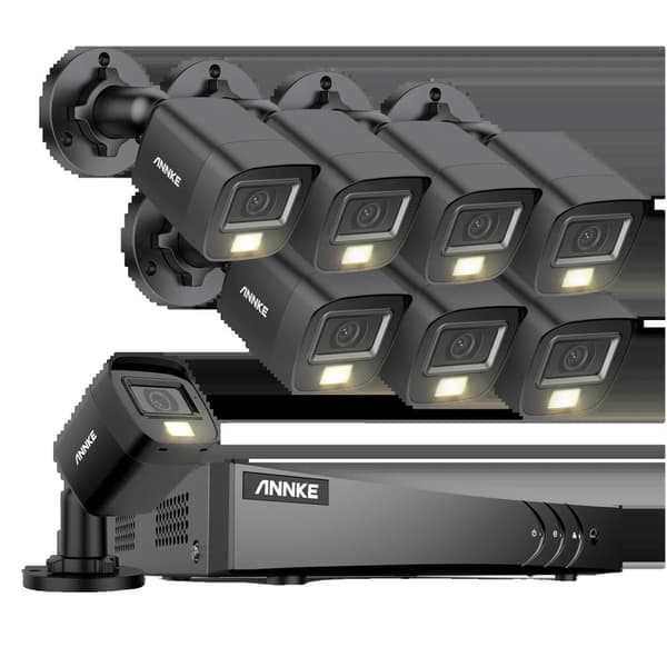 Videobevakningssystem, 8-kanals DVR-inspelare, utomhus CCTV-kamerakit, Ingen, 8CH DVR 8st Kit