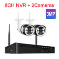 Miniatyrbillede 2 af 2: WiFi IP Kamera System, To-vejs Audio, Menneske Detektion, , 1T, 8CH and 2pcs 3MP Cam