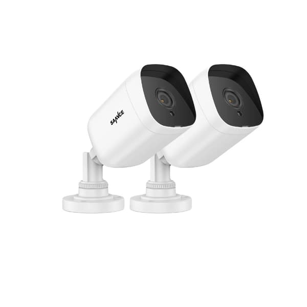 Overvågningskamera Kit, 1080P Video Kvalitet, Nattevision Teknologi, 2PCS