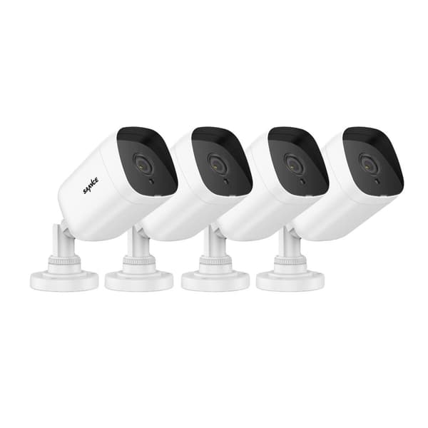 Overvågningskamera Kit, 1080P Video Kvalitet, Nattevision Teknologi, 4PCS