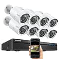 Miniatyrbillede 1 af 2: SANNCE NVR Sikkerhedskamera System, 8MP Videoopløsning, 8CH POE Support,5MP 8 stk. kamera, 2T