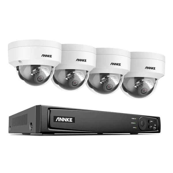 Sikkerhedskamera system, 4K Ultra HD opløsning, PoE teknologi, Ingen, 4 stk 4MM kamera