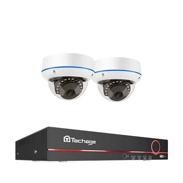 POE NVR CCTV-system, 5MP indendørs dome audio IP-kamera, fjernvideo sikkerhed., , None, 8CH NVR and 2 Camera