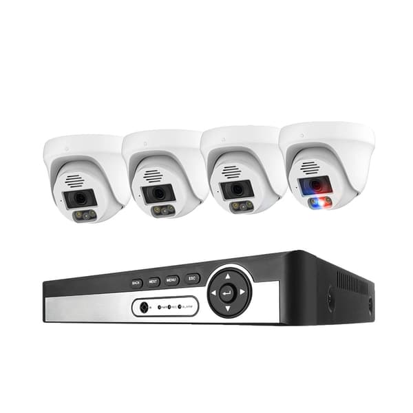 Sikkerhedskamera system, 4K opløsning, AI ansigtsgenkendelse,3T (udendørs sport), 8CH NVR 4 KAMERA 8MP